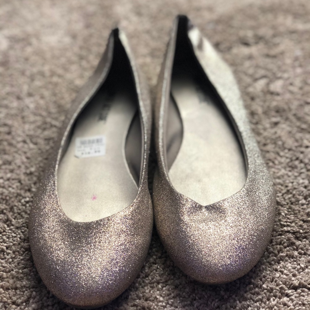 COPY - Sparkly Gold Flats